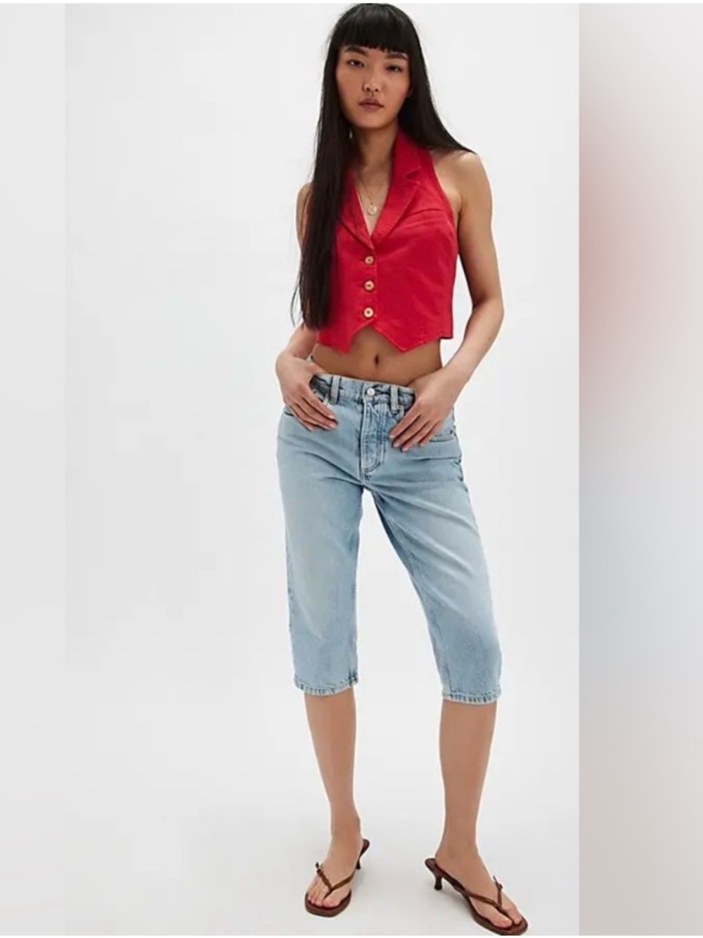 We The Free Sun City Capris Boho Coastal 90s Classic Vintage Style